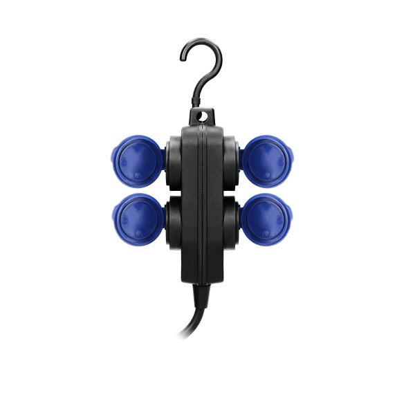 Havy-duty, splash-proof extension sockets, rubber cord, IP44, H05RR-F 3x1.5mm², 5m,