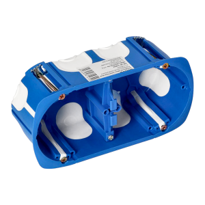 In-wall junction box, double, windproof, 60mm