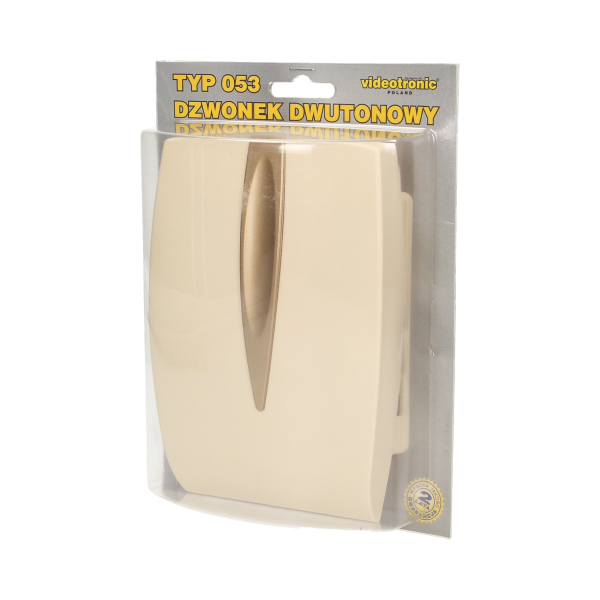 Dzwonek Gong Dwutonowy 230V beżowy *