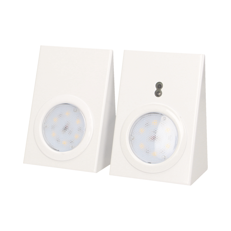 Zestaw opraw podszafkowych LED 2,5W, 180lm, 4000K, z wyłącznikiem bezdotykowym, biały