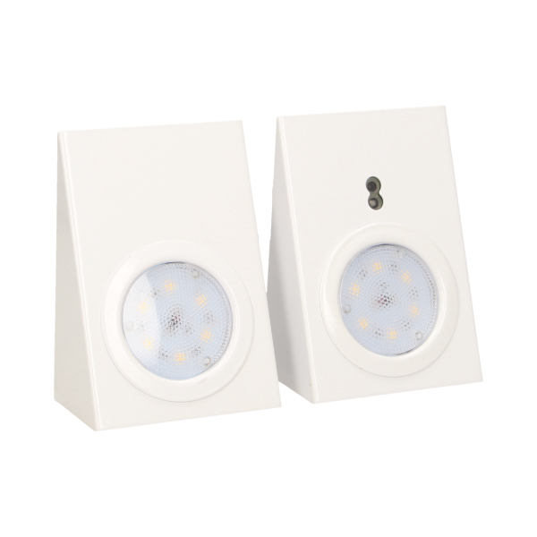 Zestaw opraw podszafkowych LED 2,5W, 180lm, 4000K, z wyłącznikiem bezdotykowym, biały