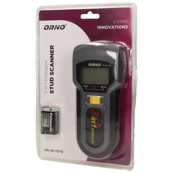 Wire, wood and metal 3in1 detector with backlight