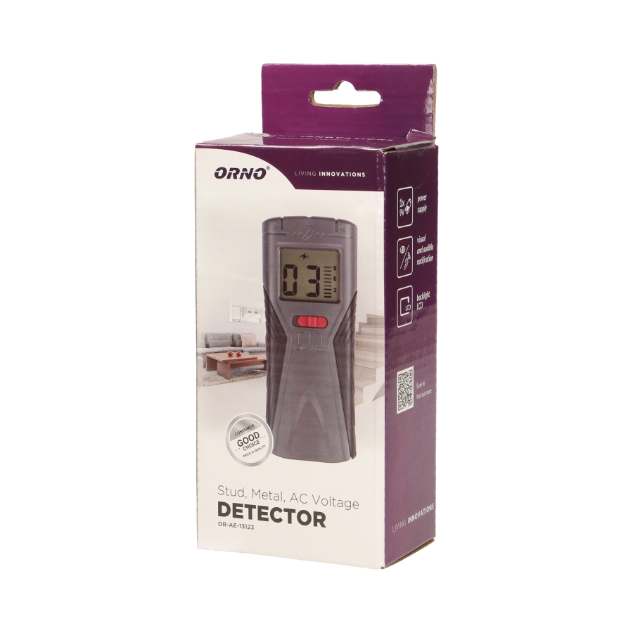 Wire, wood and metal 3in1 detector with backlight
