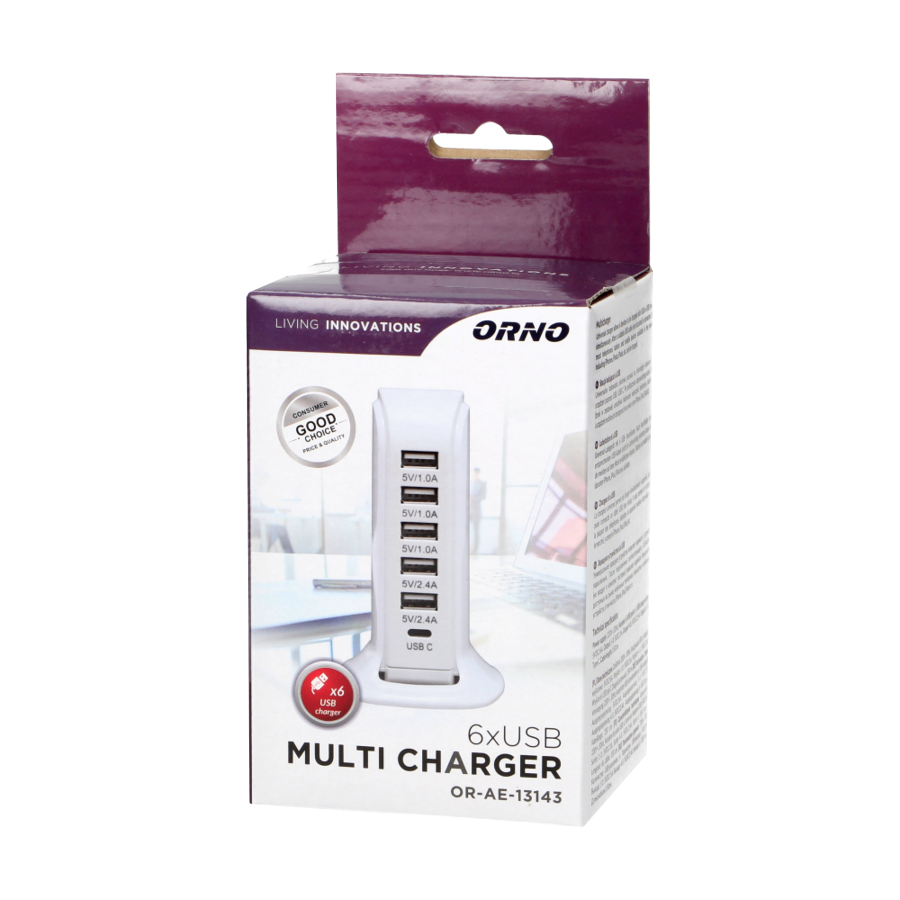 Stacja ładująca 6 x USB