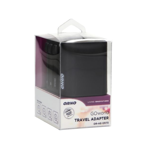 GOworld uniwersalny adapter podróżny do ponad 200 krajów świata, 100-240V, 8A