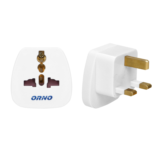 Adapter podróżny - World to UK, 230V/13A, biały