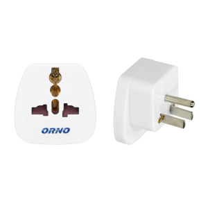 Travel adapter - World to USA, 230VAC/13A white