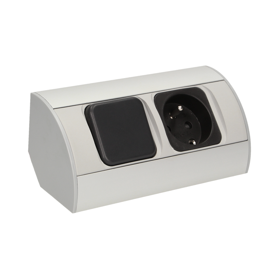 Set of furniture LED fixtures with switch and socket