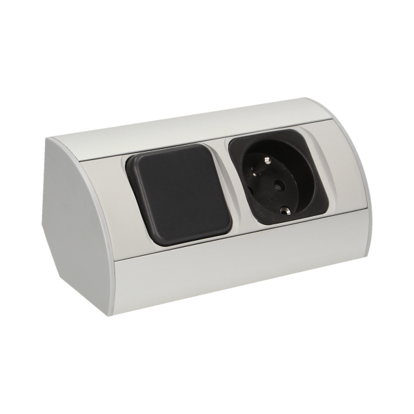 Set of furniture LED fixtures with switch and socket