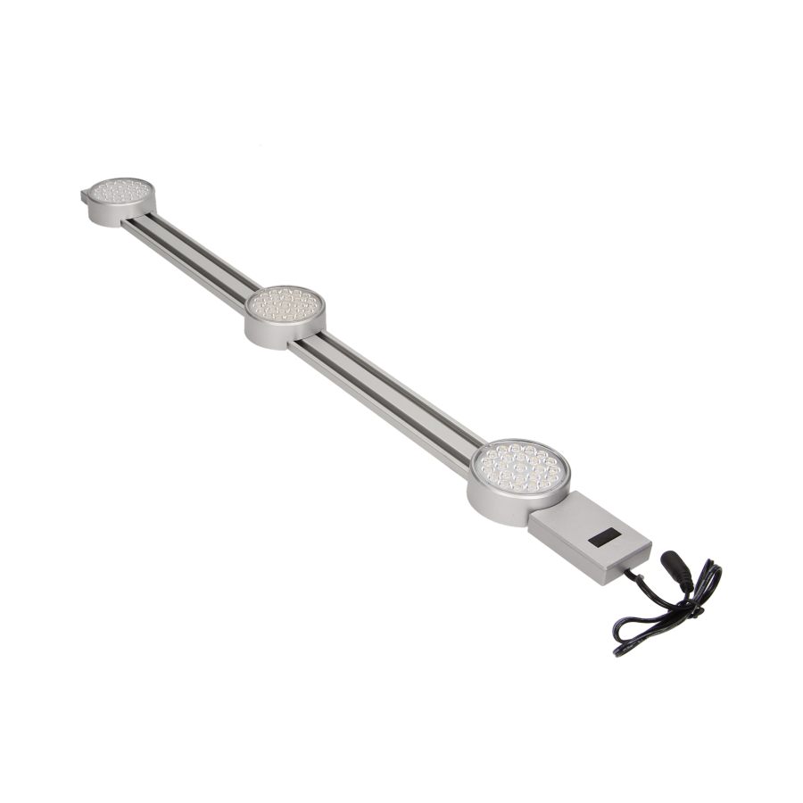 Under-cabinet LED fixture with touchless switch