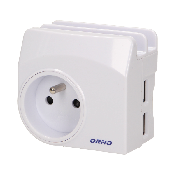 Ładowarka sieciowa USB z gniazdem elektrycznym i stacją dokującą *