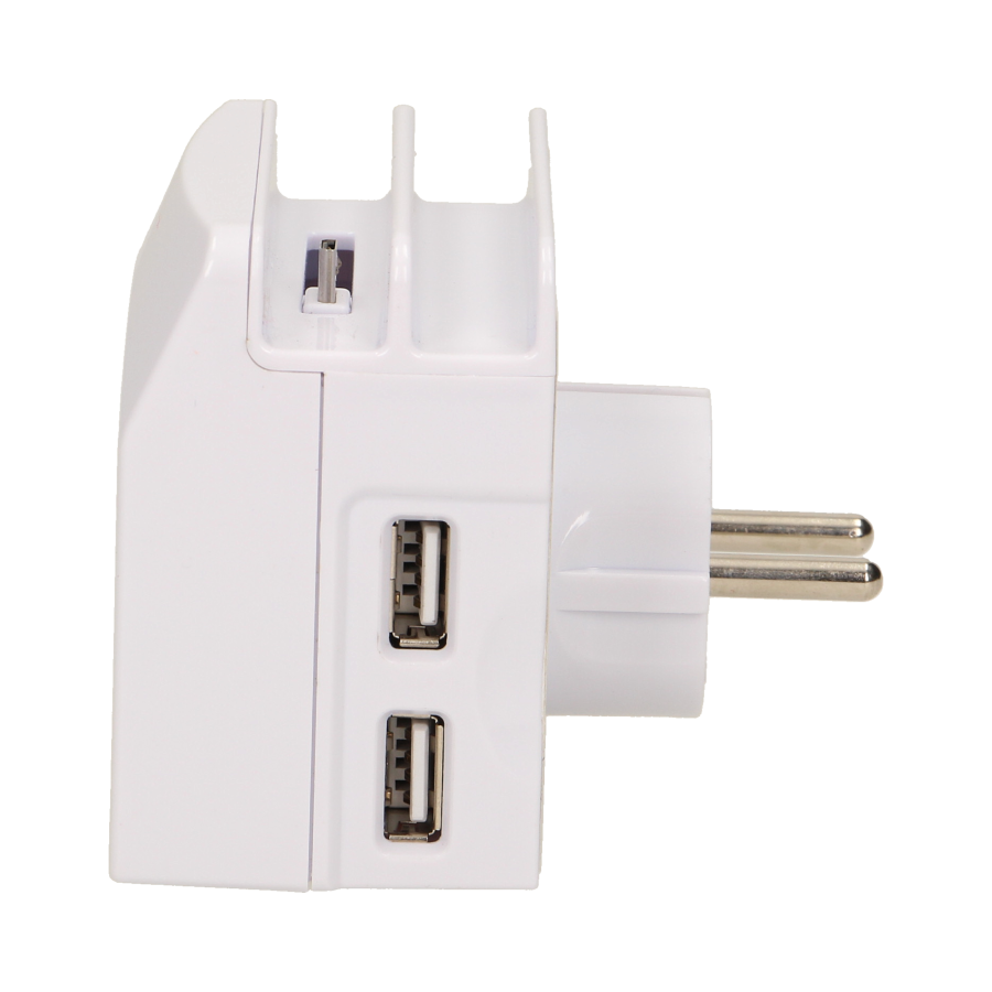 Ładowarka sieciowa USB z gniazdem elektrycznym i stacją dokującą *