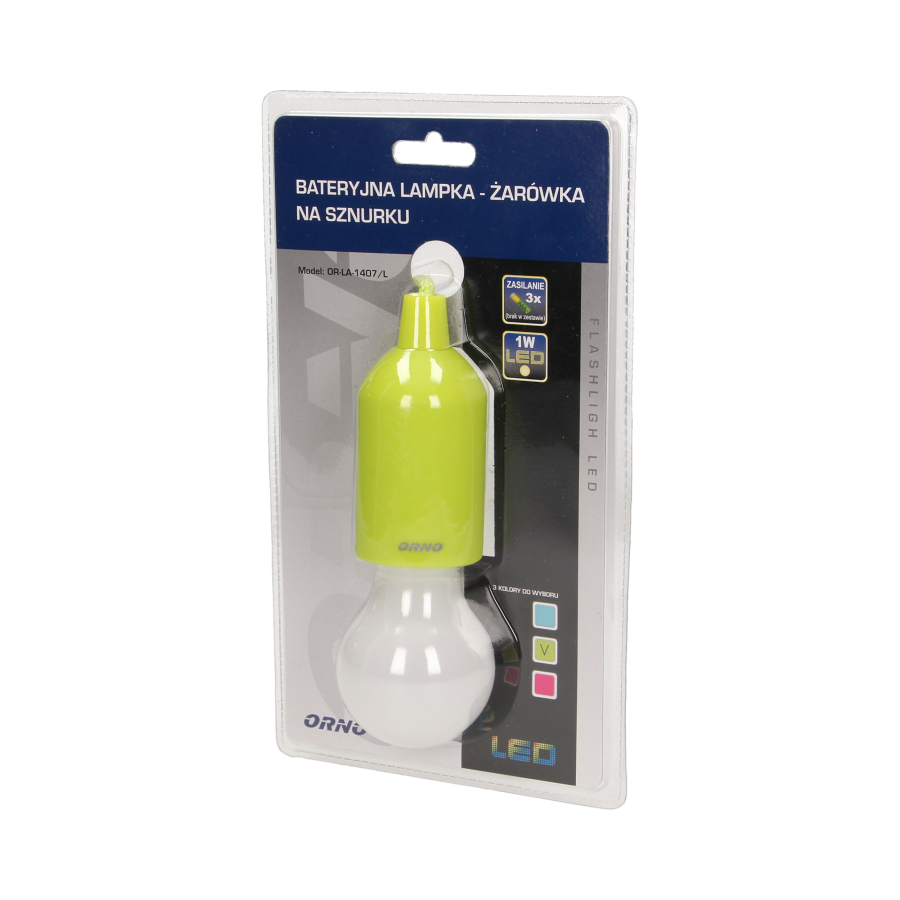 Pull LED light, lime