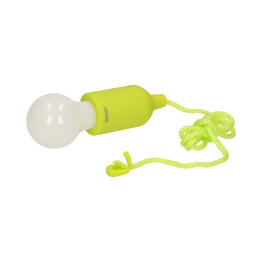 Bateryjna lampka nocna na sznurku 1W LED, 3 x AAA, limonkowa