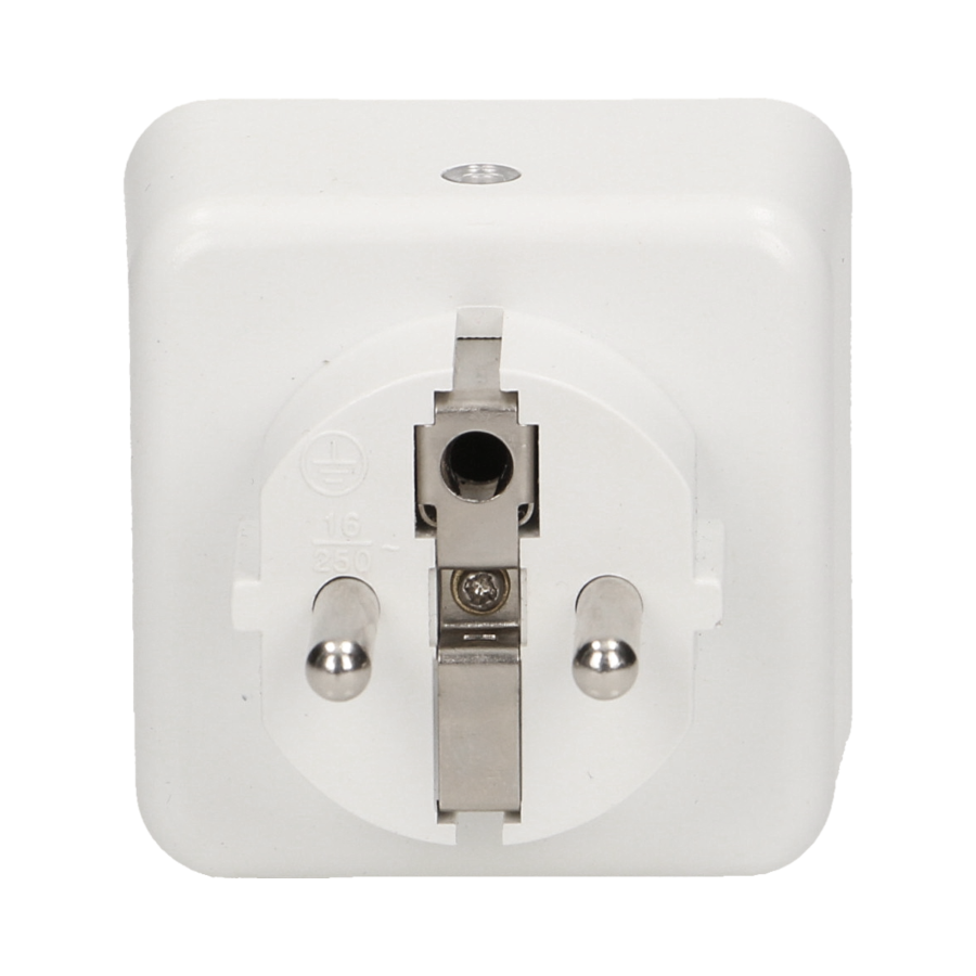 Plug-in LED night lamp with socket