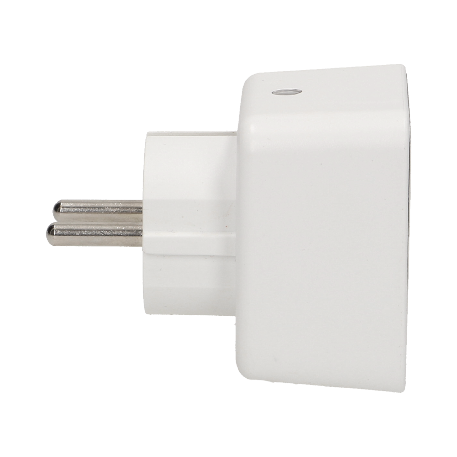 Plug-in LED night lamp with socket