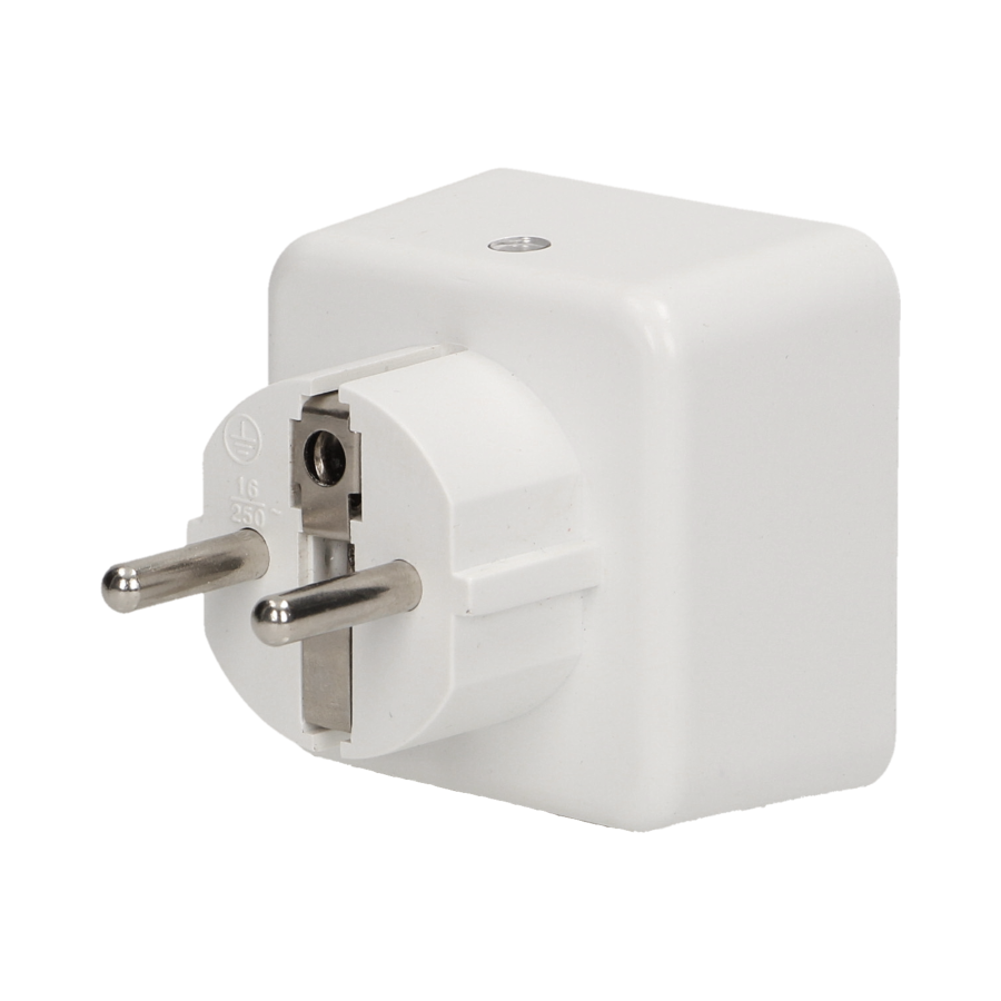 Plug-in LED night lamp with socket