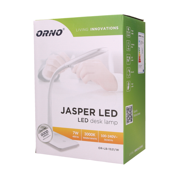 LED desk lamp JASPER, white