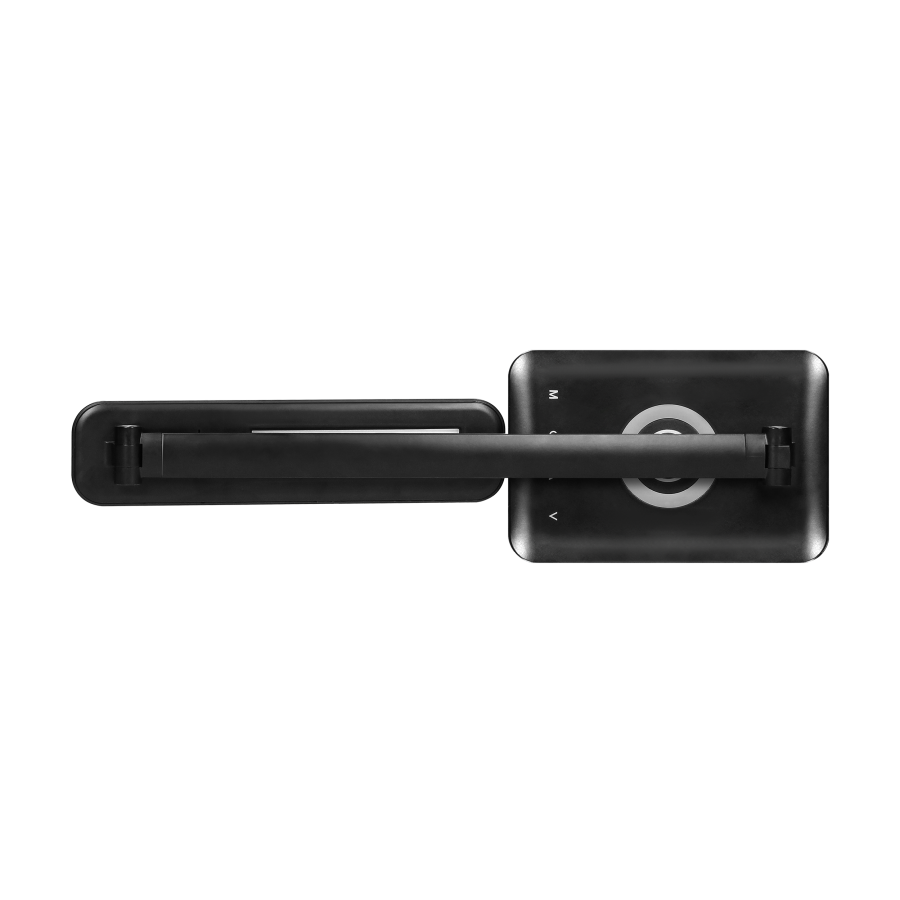 WIRLE LED 7W Lampka biurkowa z ładowarką indukcyjną i usb. 390lm, 3000-4000-6000K, zmiana temperatury barwowej i funkcja ściemniania, czarna