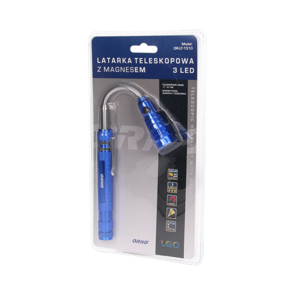 Telescopic workshop LED lamp with magnet