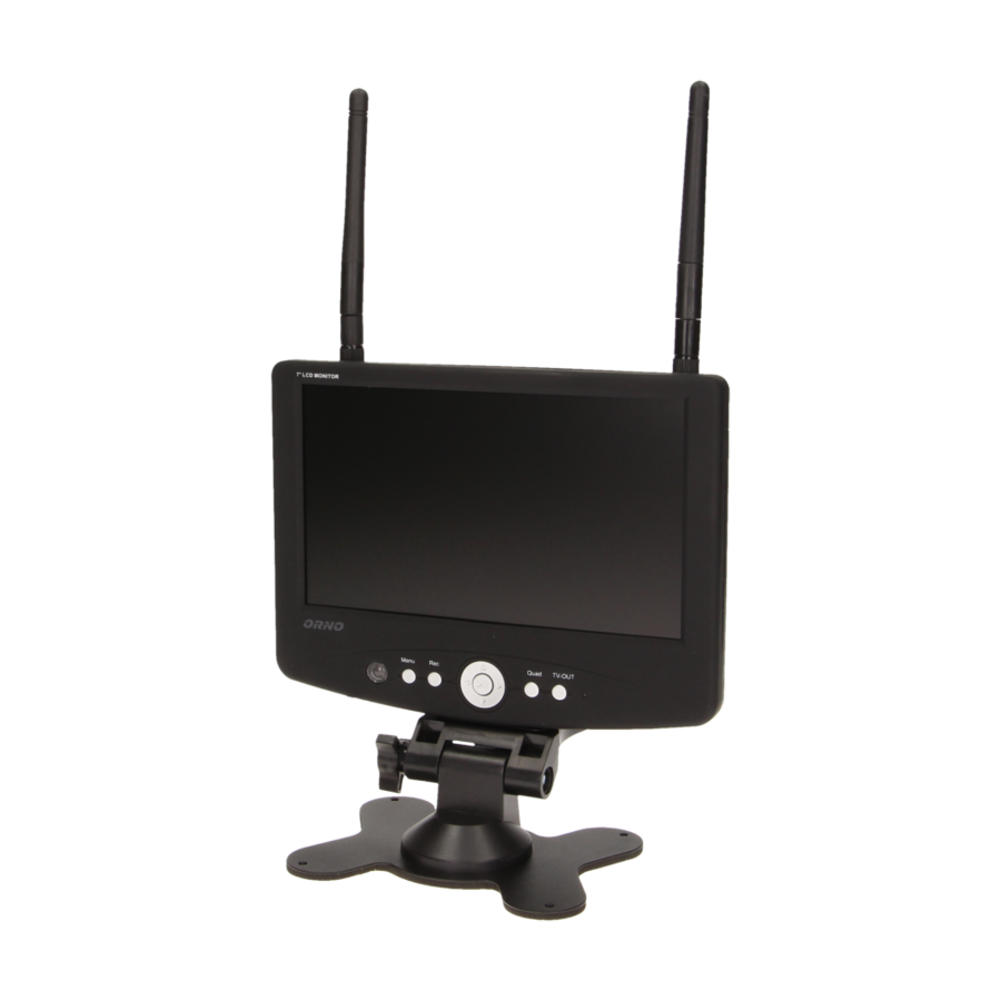 System do monitoringu 4-kanałowy, bezprzewodowy CCTV, monitor LCD 7"