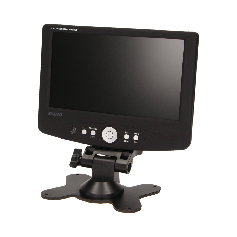 System do monitoringu 2-kanałowy, przewodowy CCTV, monitor LCD 7"