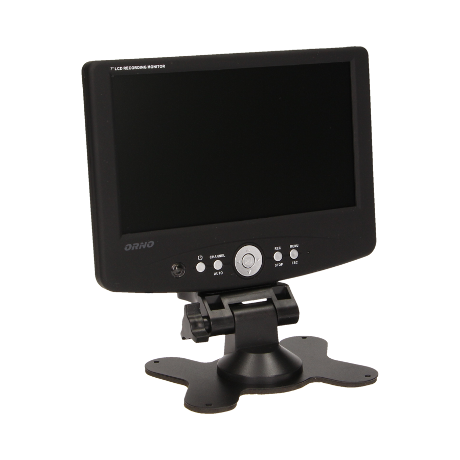 System do monitoringu 2-kanałowy, przewodowy CCTV, monitor LCD 7"