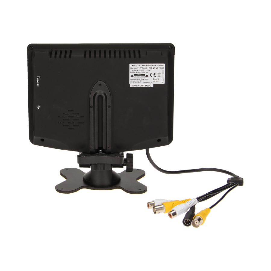 2-channel, wired monitoring system