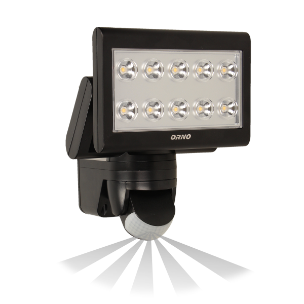 LED floodlight SIROCCO with motion sensor