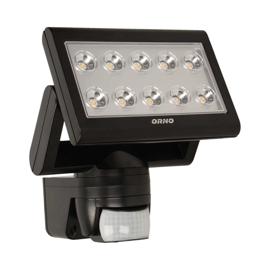 SIROCCO LED 25W, naświetlacz z czujnikiem ruchu, 1500lm, IP44, 4000K czarny