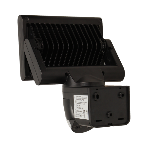 SIROCCO LED 25W, naświetlacz z czujnikiem ruchu, 1500lm, IP44, 4000K czarny