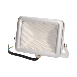 Slim LED floodlight, 10W, silver