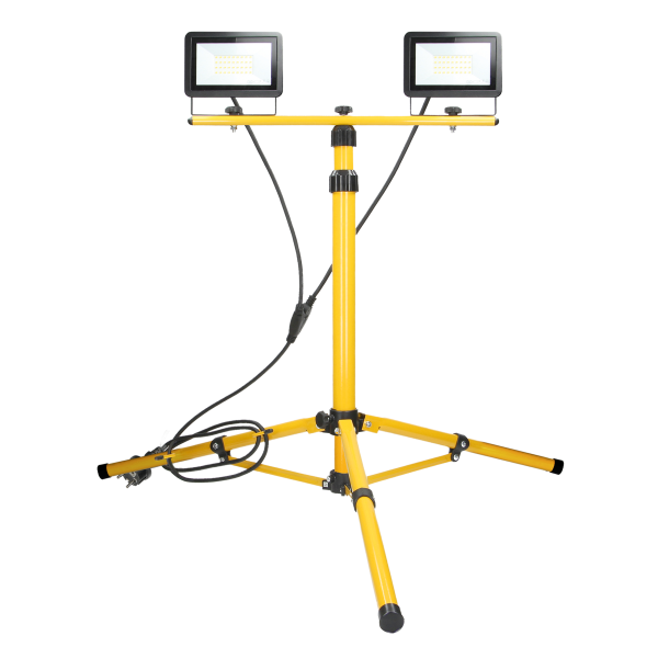 BULLED set of two floodlights 30W with double tripod and 2m cable