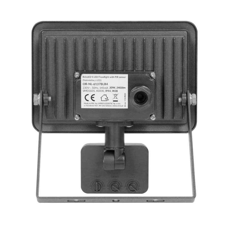 BULLED S floodlight 30W with PIR sensor