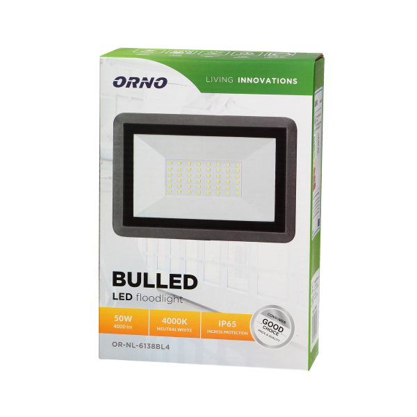 BULLED LED floodlight, 50W, 4000lm