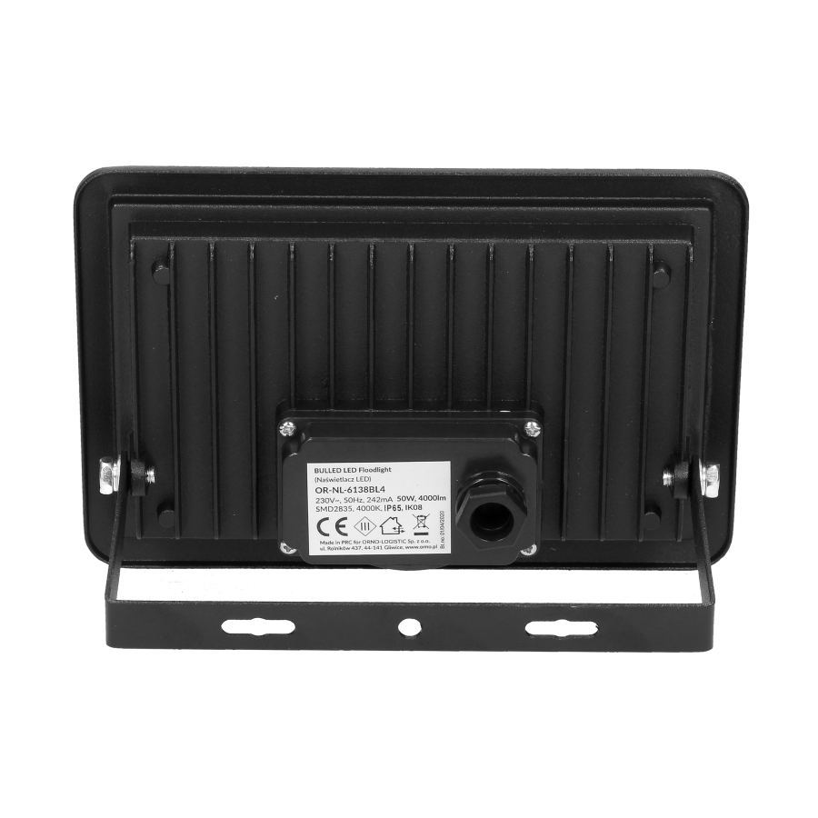 BULLED 50W naświetlacz 4000lm, IP65, 4000K, Alu+szkło
