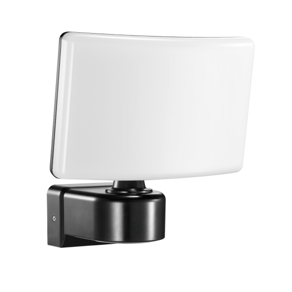 TOS LED garden floodlight, 30W, 2200lm, IP65, 4000K, PC, black