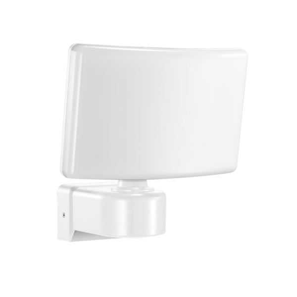 TOS LED garden floodlight, 30W, 2200lm, IP65, 4000K, PC, white