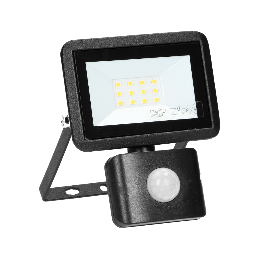 BULLED S LED floodlight with PIR motion sensor, 10W