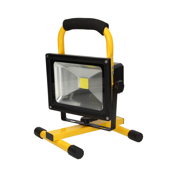 ROBOTIX LED COB 20W naświetlacz roboczy, przenośny z akumulatorem, 800lm, IP44, 6000K, 4400mAh