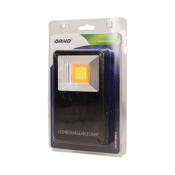 ROBOTIX MINI 10W naświetlacz roboczy z akumulatorem, 400lm, IP44, 6000K, 5400mAh, z ładowarką USB i funkcją power bank