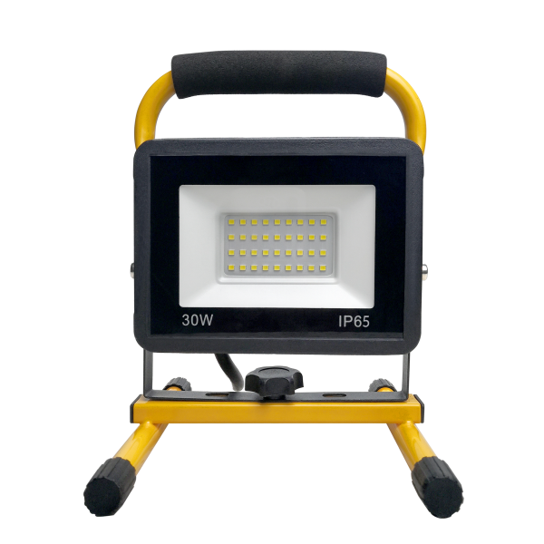 STATIX 30W workshop floodlight with a stand, 2400lm, IP65, 6000K