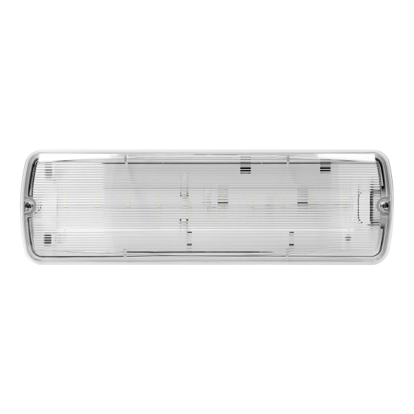 Mains -operated luminaire with emergency mode METU LED 2.7W, 3H, IP65, 6000K