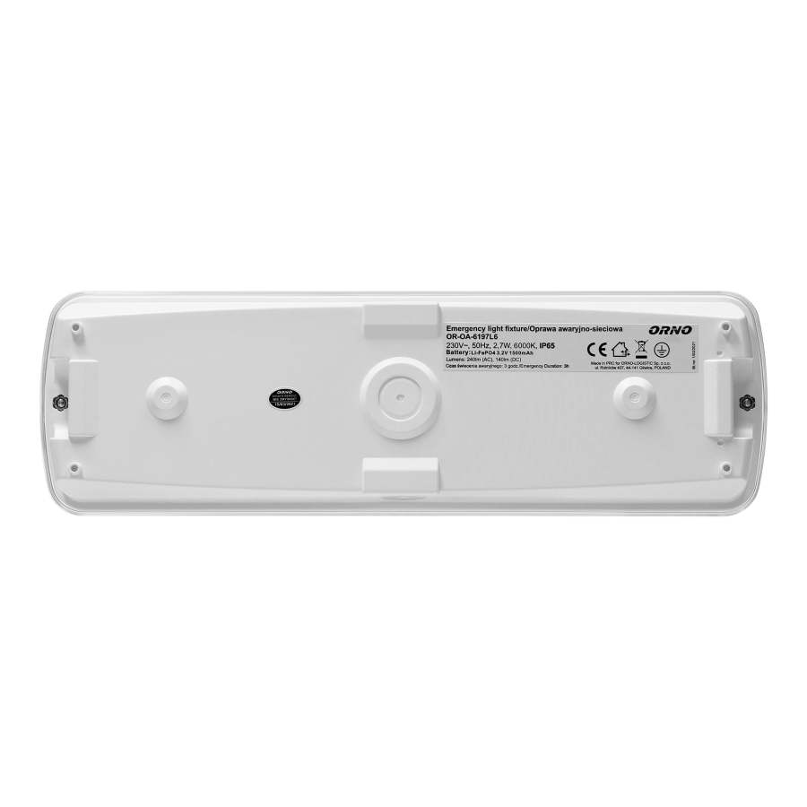 Oprawa sieciowo-awaryjna METU LED 2,7W, 3H, IP65, 6000K