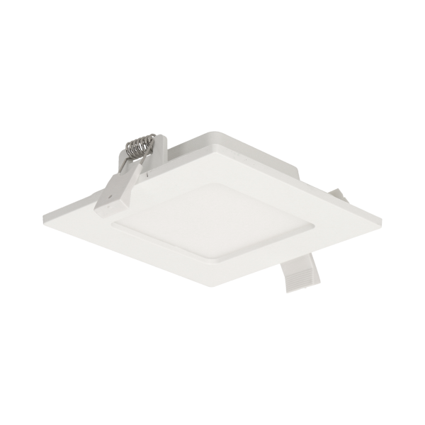 AKMAN LED 9W, oprawa downlight, podtynkowa, kwadratowa, 480lm, 4000K, biała, wbudowany zasilacz LED