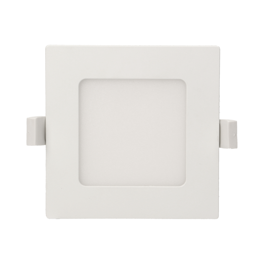 AKMAN LED 9W, oprawa downlight, podtynkowa, kwadratowa, 480lm, 4000K, biała, wbudowany zasilacz LED