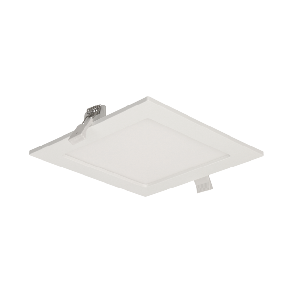 AKMAN LED 12W, oprawa downlight, podtynkowa, kwadratowa, 780lm, 4000K, biała, wbudowany zasilacz LED