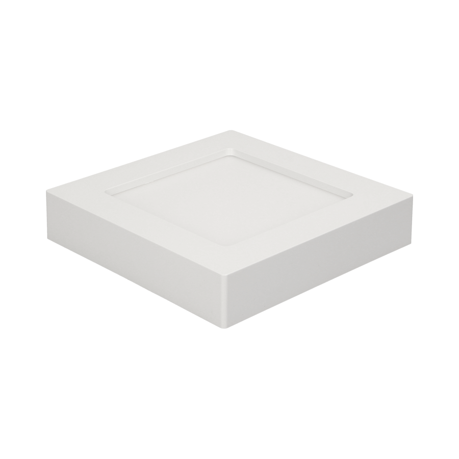 LETI LED 12W, oprawa downlight, natynkowa, kwadratowa, 780lm, 4000K, biała, wbudowany zasilacz LED