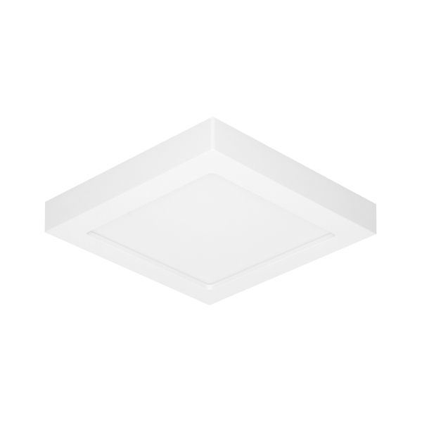 LETI LED 18W, oprawa downlight, natynkowa, kwadratowa, 1300lm, 3000K, biała, wbudowany zasilacz LED