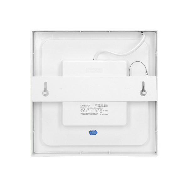 LETI LED 18W, oprawa downlight, natynkowa, kwadratowa, 1300lm, 3000K, biała, wbudowany zasilacz LED